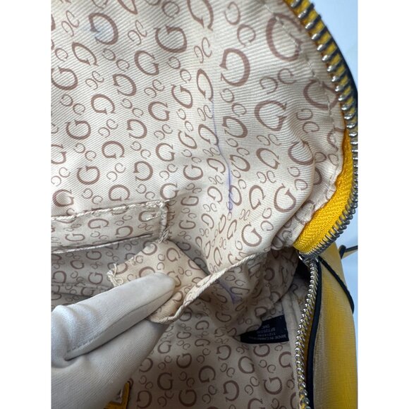 Guess Mini Backpack Yellow Faux Leather - Picture 14 of 16